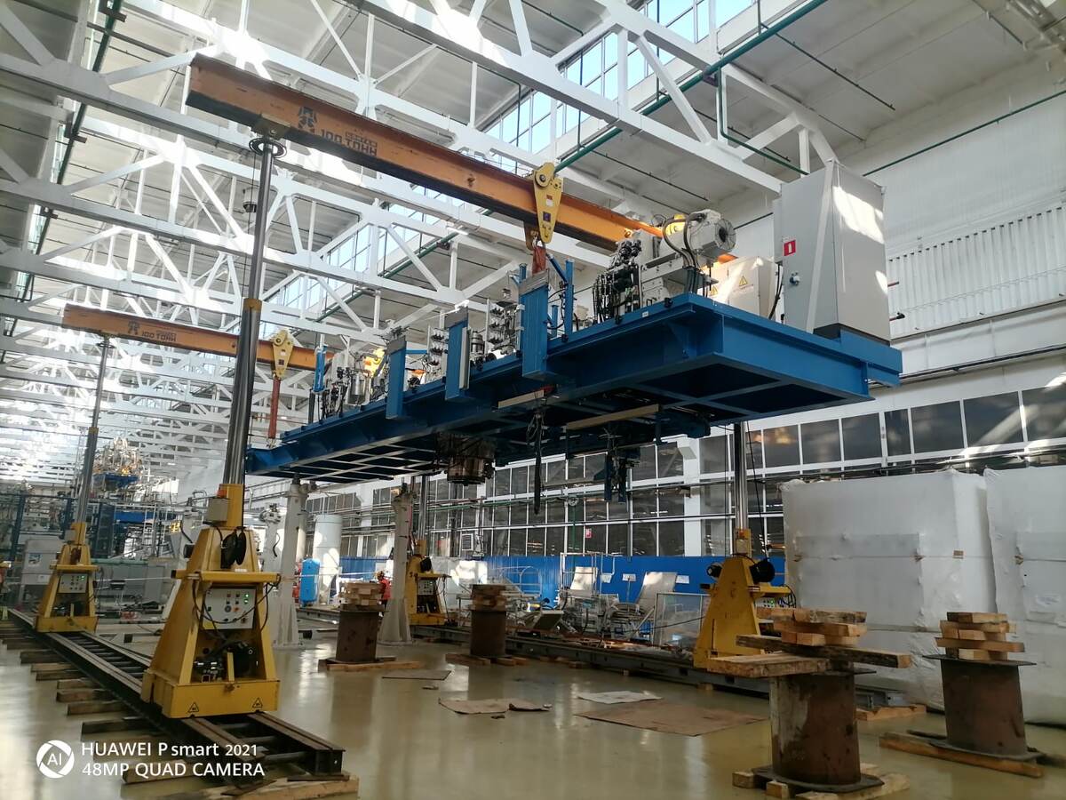 Грузоподъемные операции с использованием портала GP 125