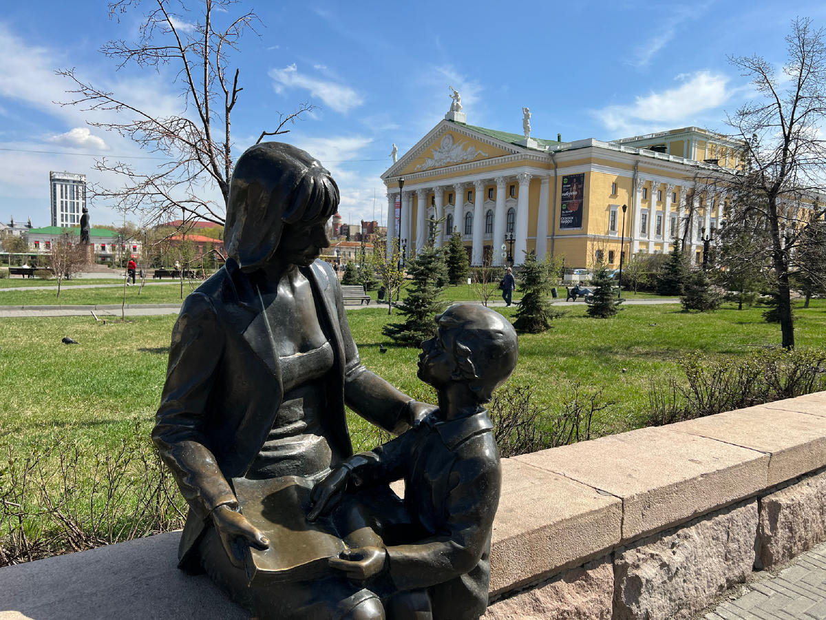 На пешеходной улице 