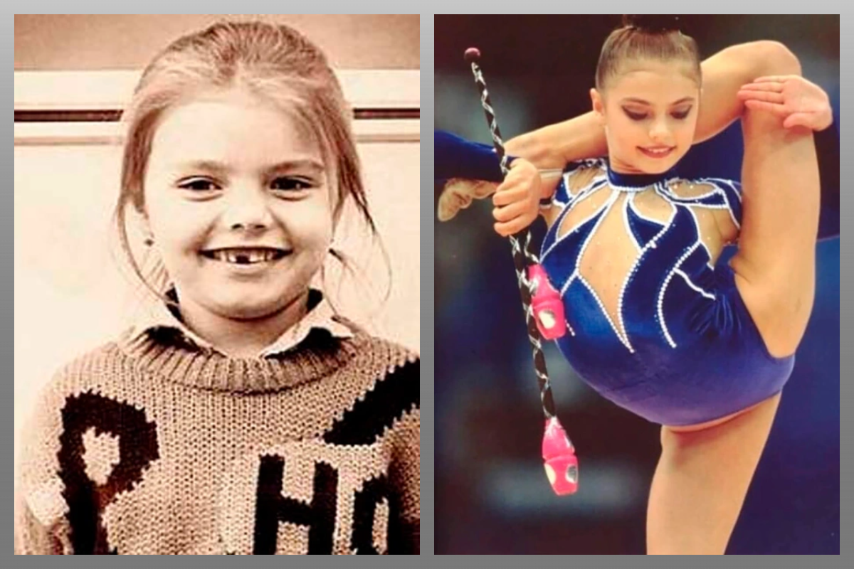 Алина Кабаева в детстве/фото из личного архива (РБК.ру).