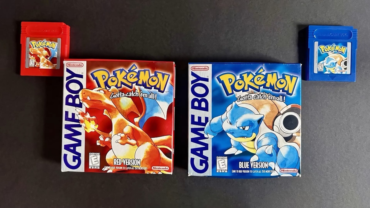 Коробки Pokémon Blue/Red Version