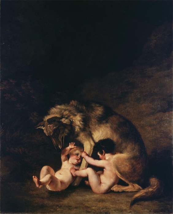 Жак-Лоран Агас. Ромул, Рем и волчица, 1805. Женевский музей искусства и истории, Швейцария