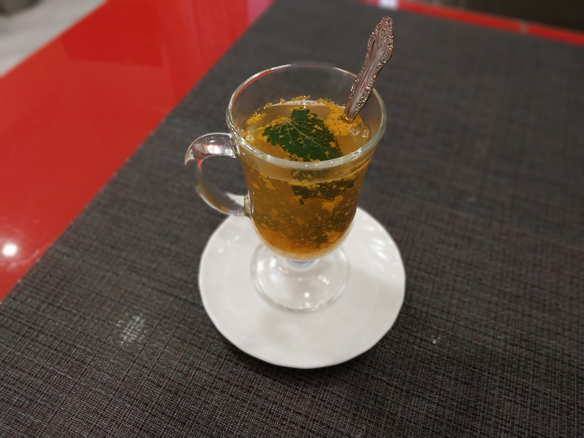 Чай с облепихой и мятой.