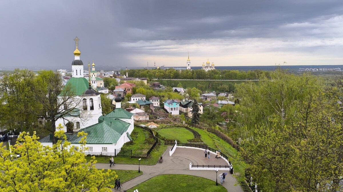 Панорама Владимира со смотровой башни. Фото автора 