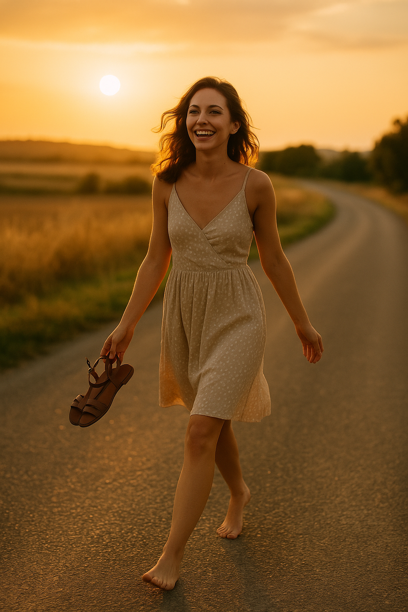 «Жизнь — это не пункт назначения. Это дыхание, шаг, вкус кофе и ветер в волосах. Уже сегодня.»