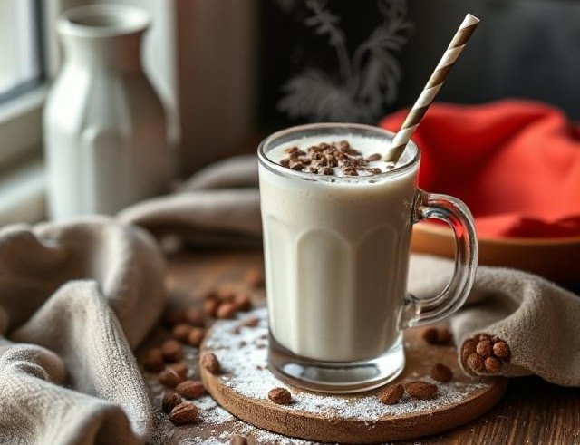 Согревающий молочный коктейль 