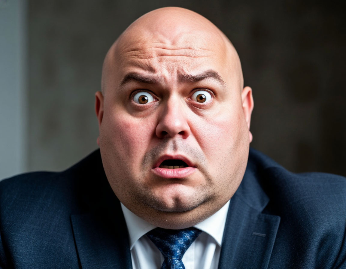 ИИ Испуганный бизнесмен