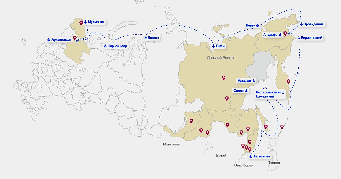 ТОР и Северный морской путь. Источник: erdc.ru