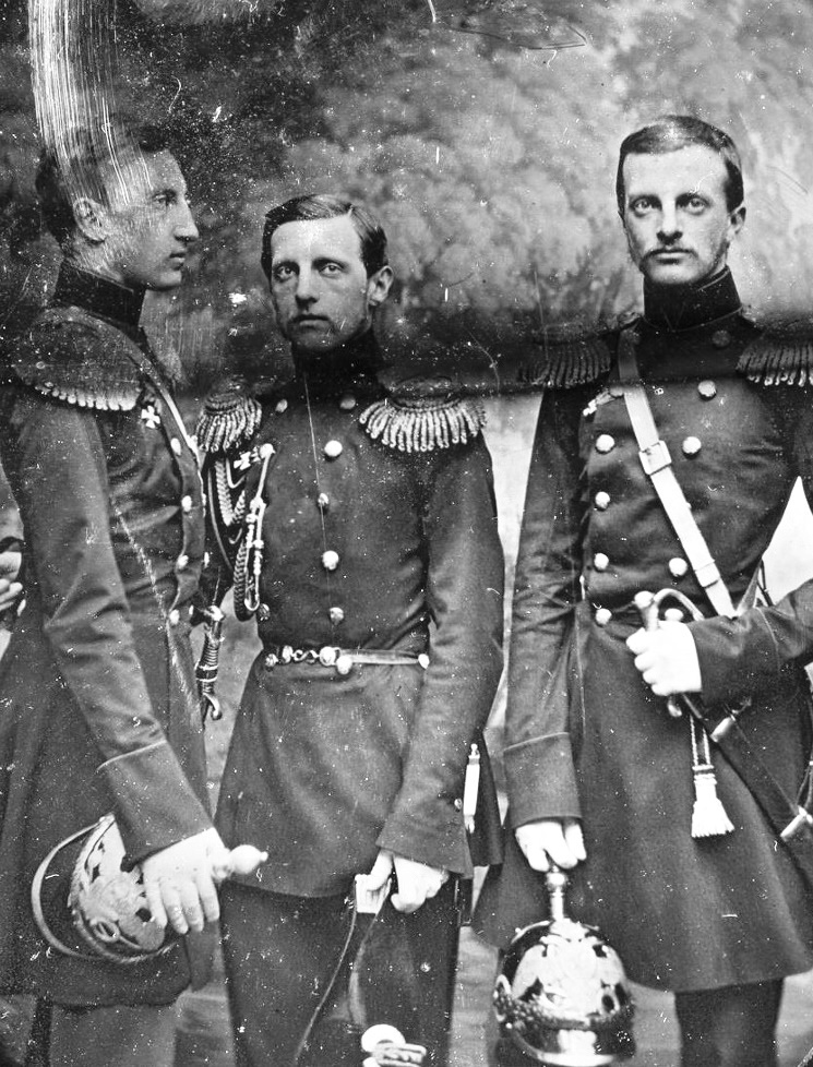 Великие князья Константин, Николай и Михаил Николаевичи, 1855