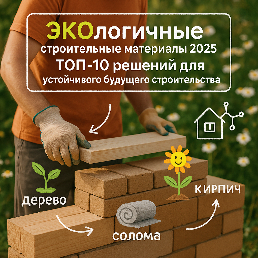    Экологичные строительные материалы 2025: Топ-10 решений для устойчивого будущего строительства