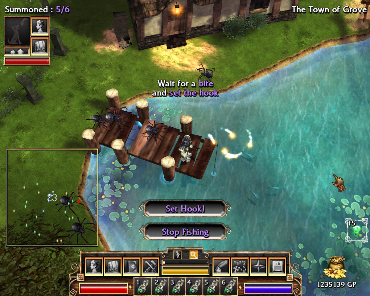 Пауки и озеро