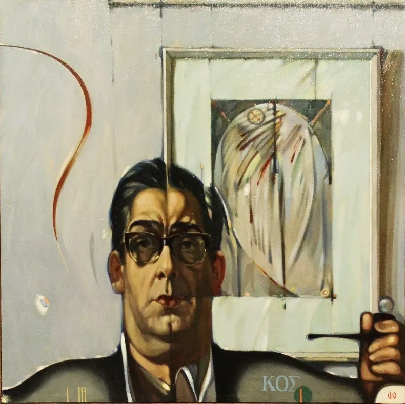 Георгий Костаки портрет, 1970-71, художник Отари Кандауров