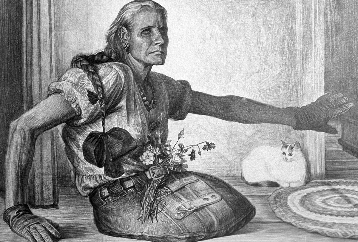 Она ведь... красавицею была... «Возвращение с прогулки» (1975). Портрет Валентины Коваль.