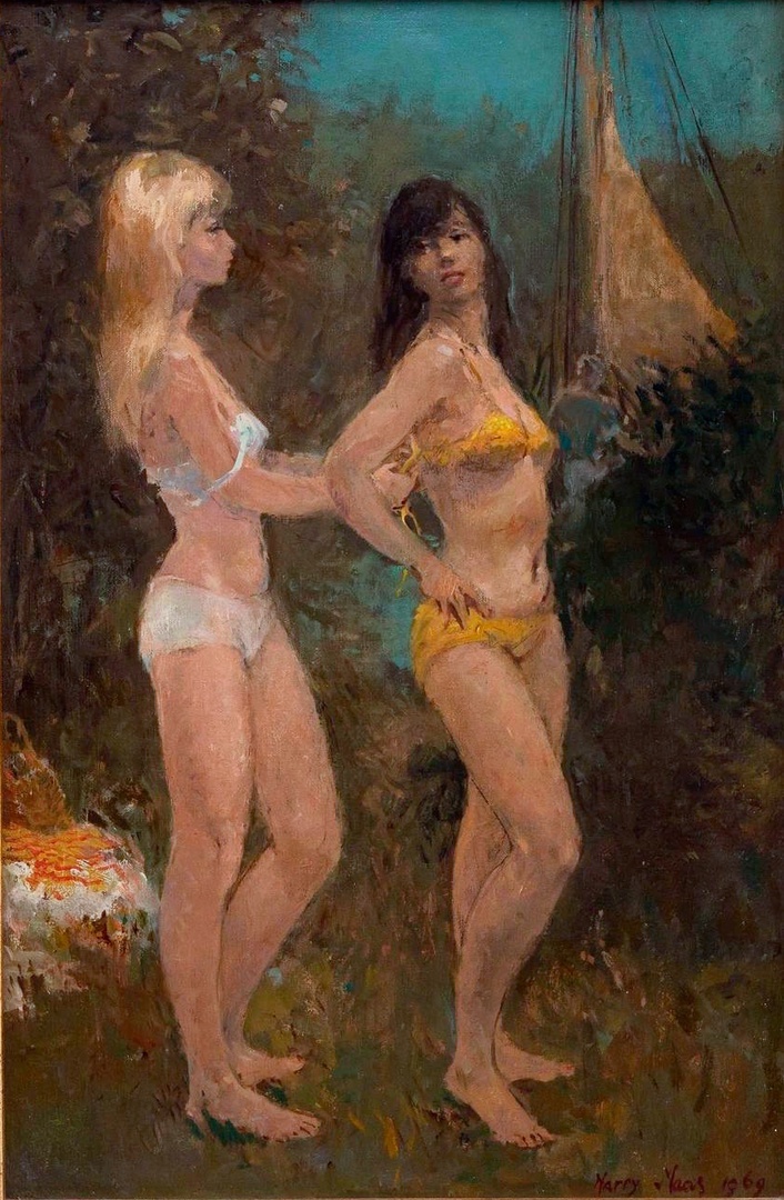 КАРТИНА ХУДОЖНИКА ХАРРИ МААСА / Harry Maas / 1906 - 1982 /  Голландия