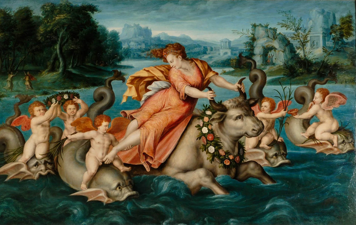 Жан Кузен (Отец), «Похищение Европы», Замок Блуи, Блуа, около 1550 г.