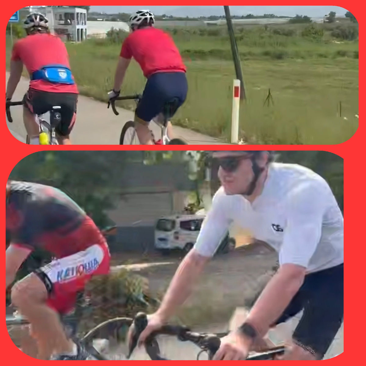 Крутят педали парни Егора Сорина..., а кто-то обнимается с элементами номерного фонда турецкого отеля 🫣