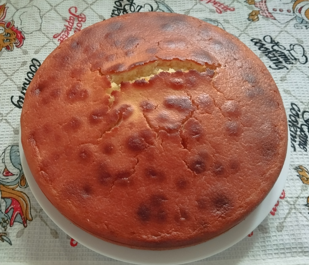 Пирог манник. Фото автора.