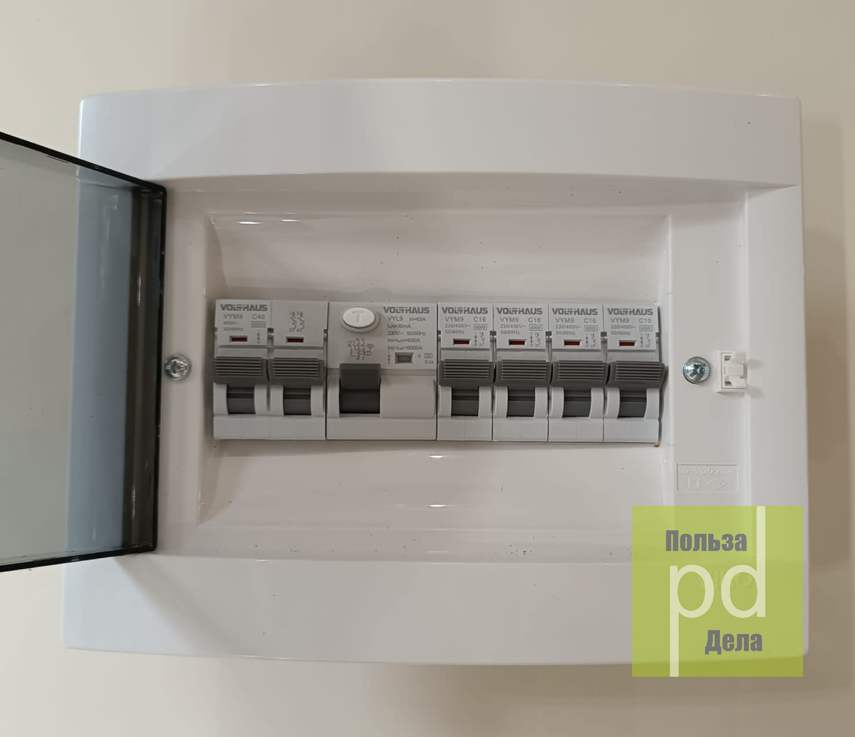Пример электрощита на базе автоматики Volthaus