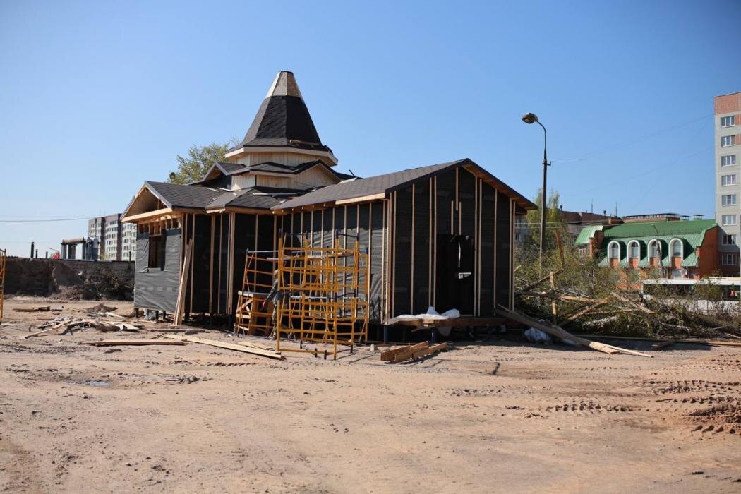 Новую церковь строят в Пскове
Фото: ПАИ