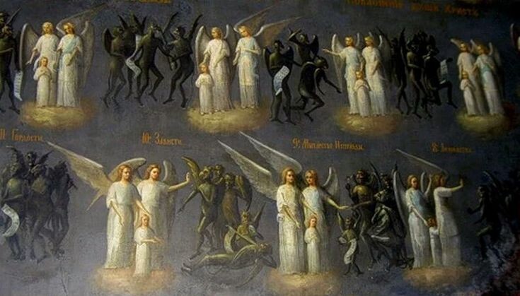 Вот так выглядит путь через мытарства к Царствию Божиему. Источник: https://za.pinterest.com/pin/839076974303619578/