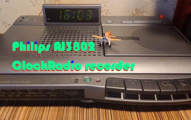 Philips AJ3802 ClockRadio recorder
