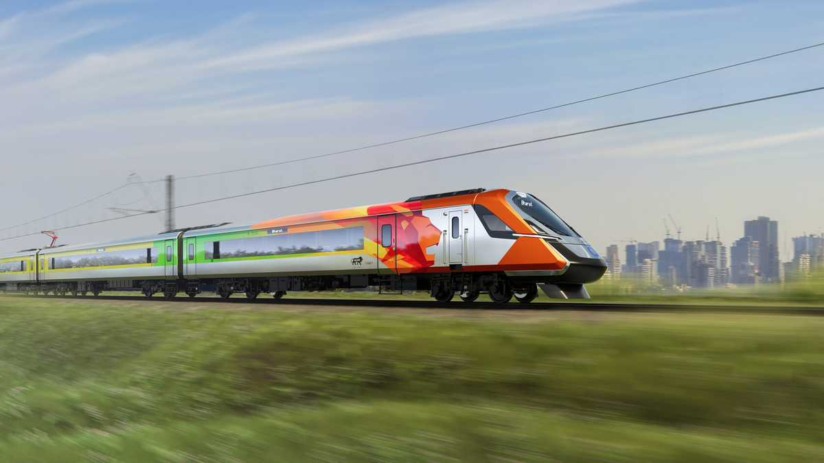 Рендер проекта поезда для Indian Railways от Kinet Railway Solutions. Источник: Kinet Railway Solutions