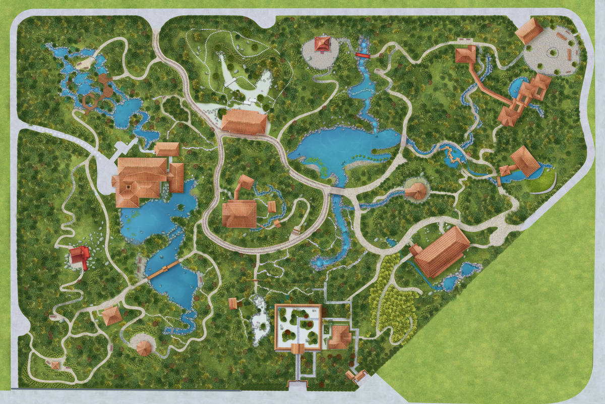 Карта Японского сада