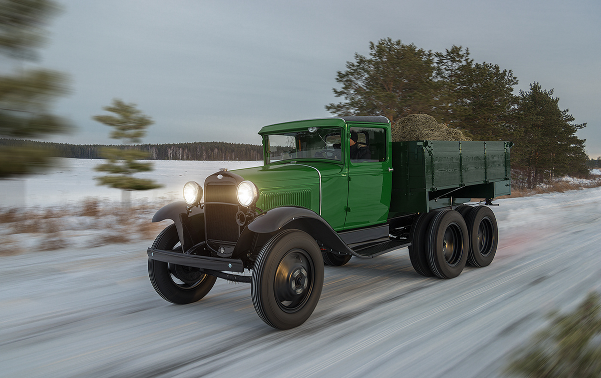 Грузовой автомобиль ГАЗ-ААА, с которого всё началось. Фотография в свободном доступе.