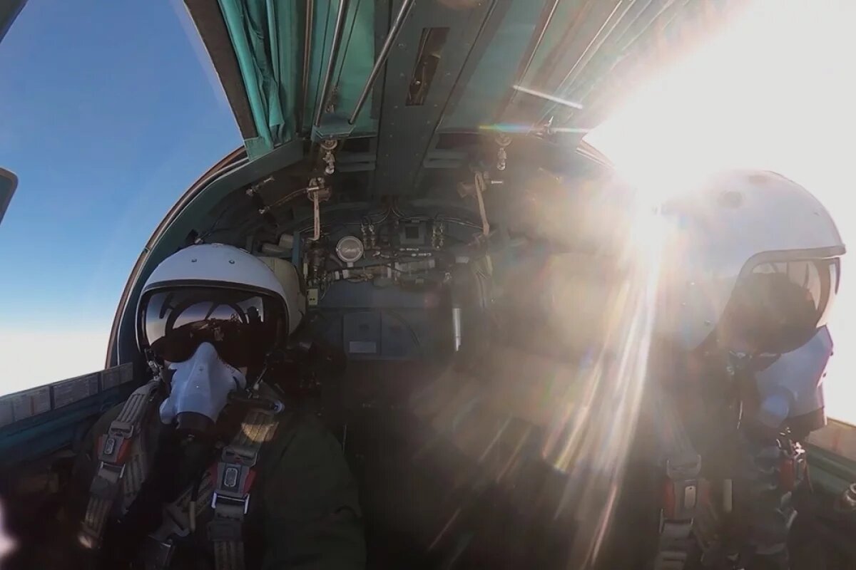    Истребитель Су-34 уничтожил пункт временной дислокации ВСУ