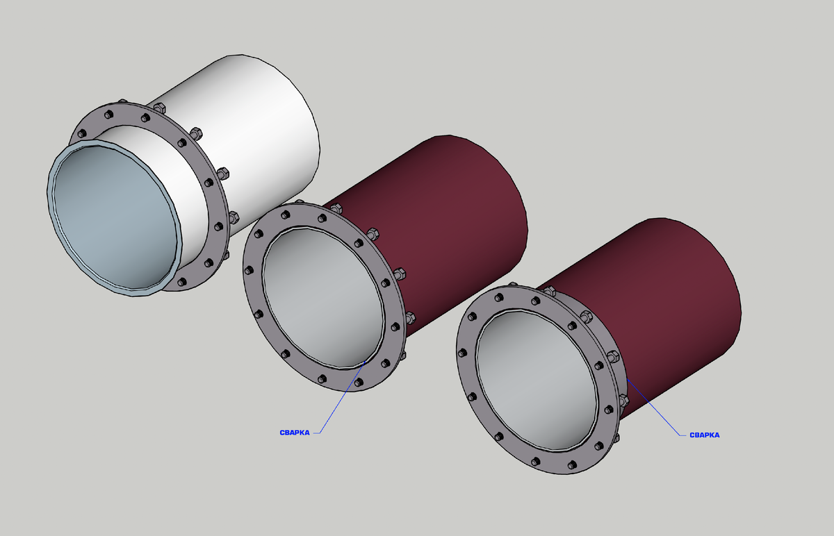 Болтов может быть и меньше, они тут для иллюстрации