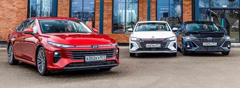    Bestune B70, Chery Arrizo 8, Dongfeng Shine Max