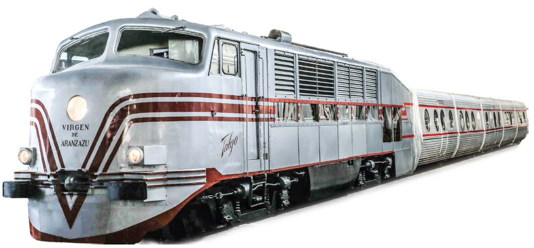 Картинки Яндекса.  Поезд Talgo II с локомотивом класса 350 «Вирхен де Арансусу» 

