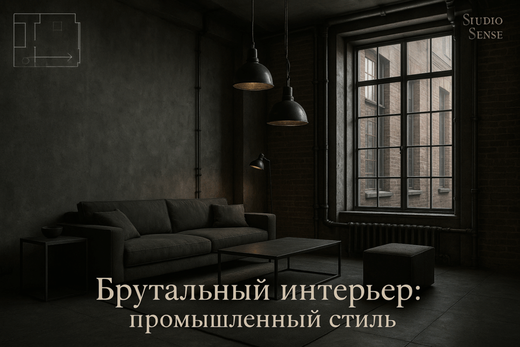    Интерьер в Промышленном Брутальном Стиле с Открытой Проводкой Keri