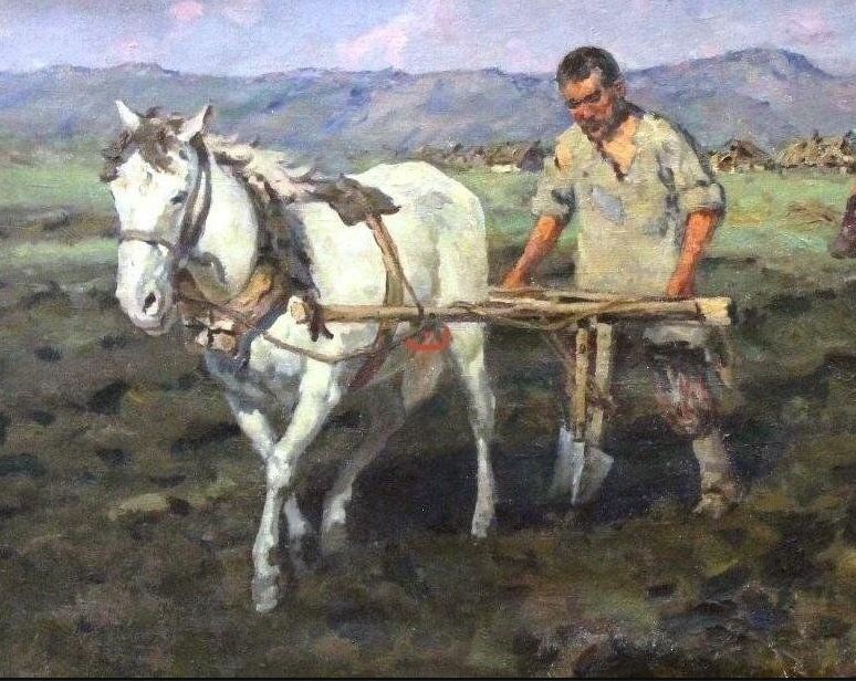 Рашид Нурмухаметов (1925-1985). Пахарь. 1959.