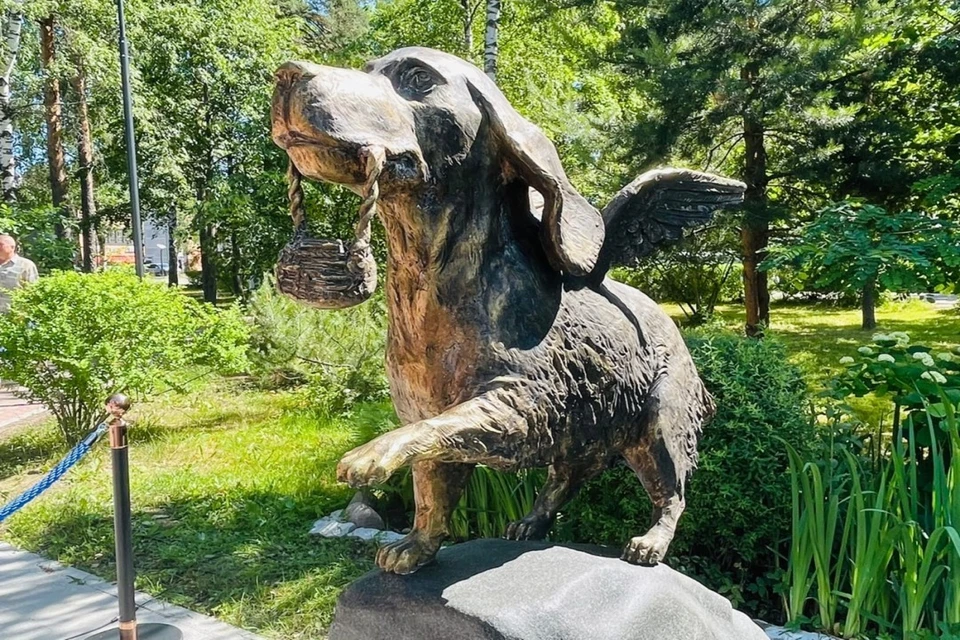 Памятник псу Трезору во Всеволожске. Фото - администрация Всеволожского района