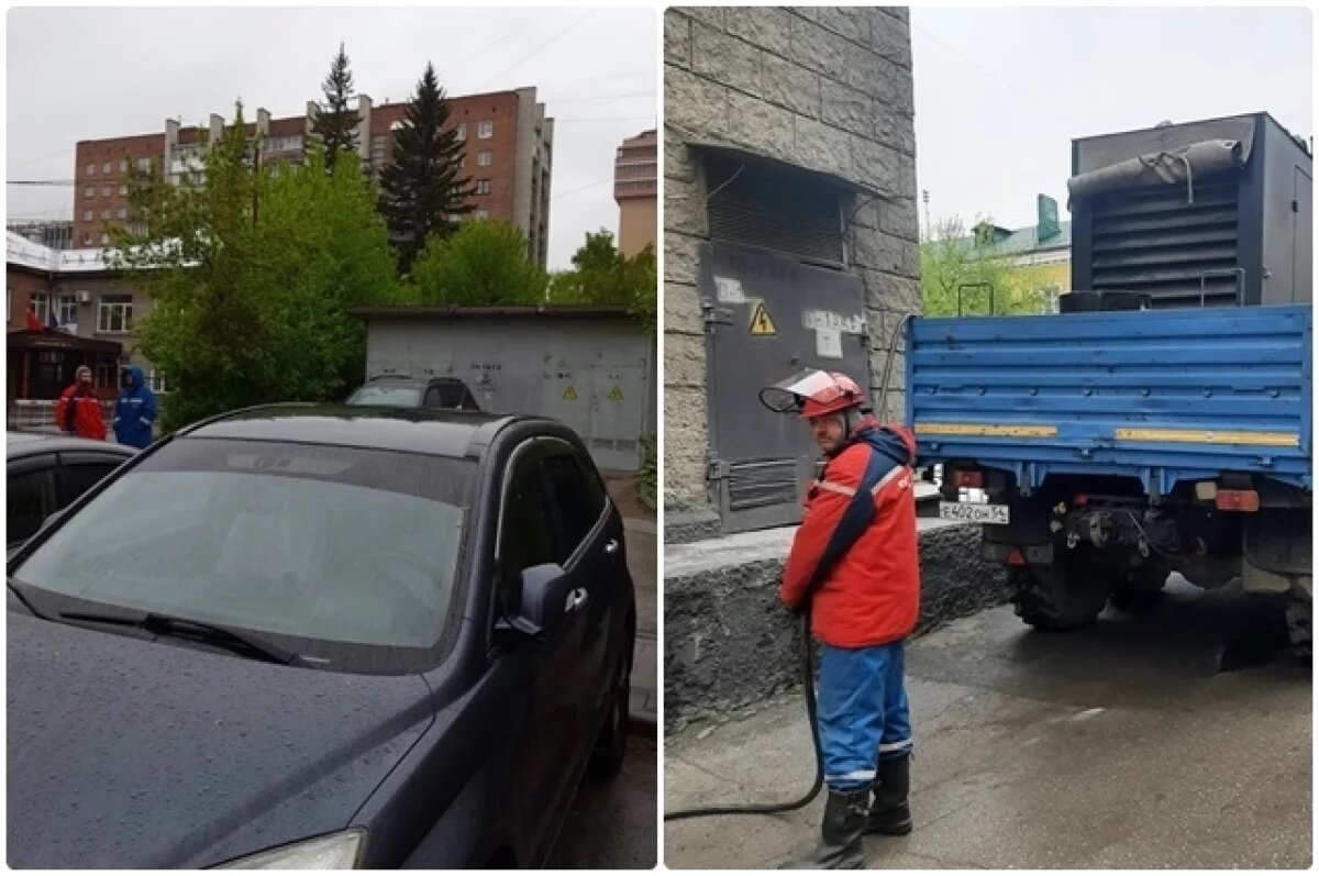    Припаркованные авто мешали энергетикам ремонтировать кабель в Новосибирске