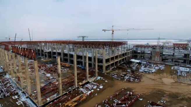 © "Аэропорты юга" / t.me/s/SouthAirports (Строительство нового терминала)