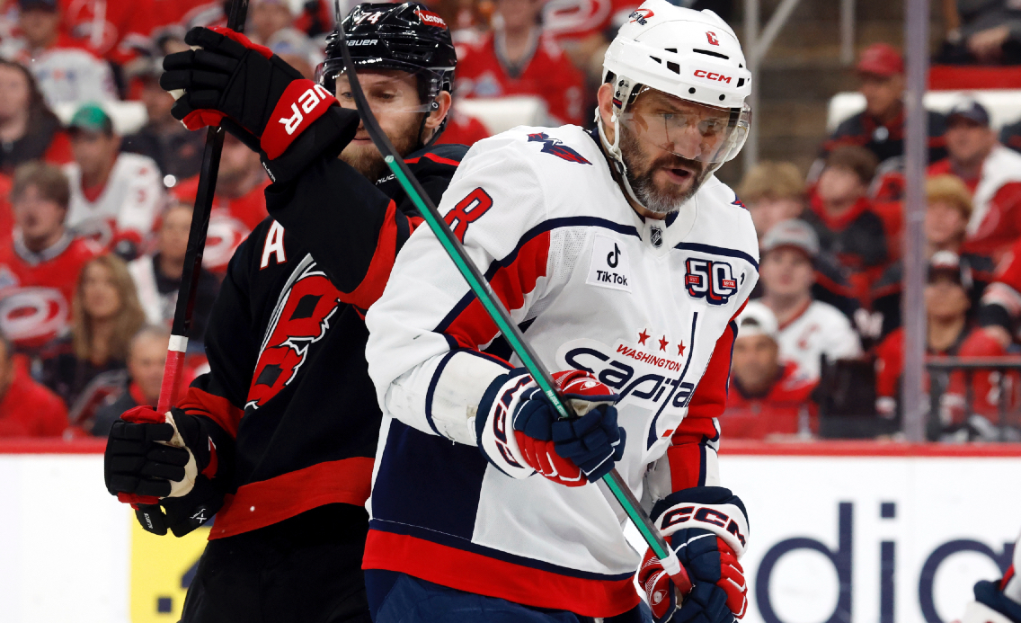 Александр Овечкин впервые отличился в серии с "Каролиной". Фото: НХЛ