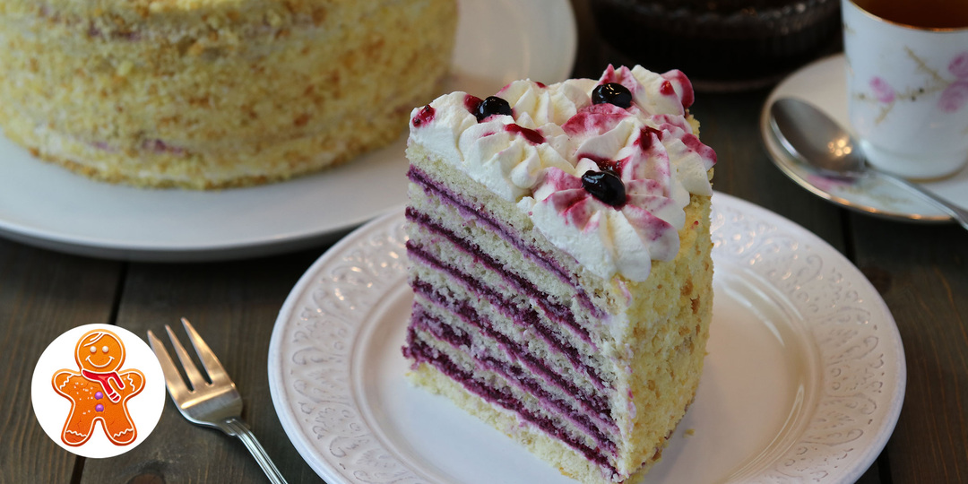 Торт "Анютины глазки"