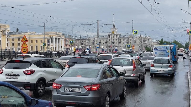     Центр Барнаула встал колом Анна Зайкова