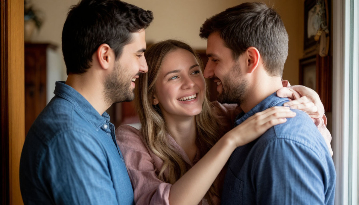 довольная девушка