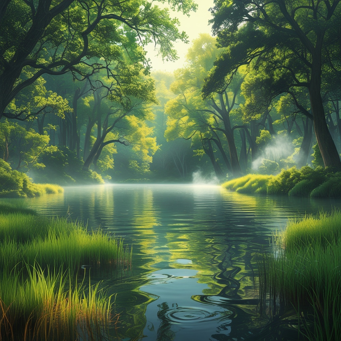 Лесное озеро. Люблю природу