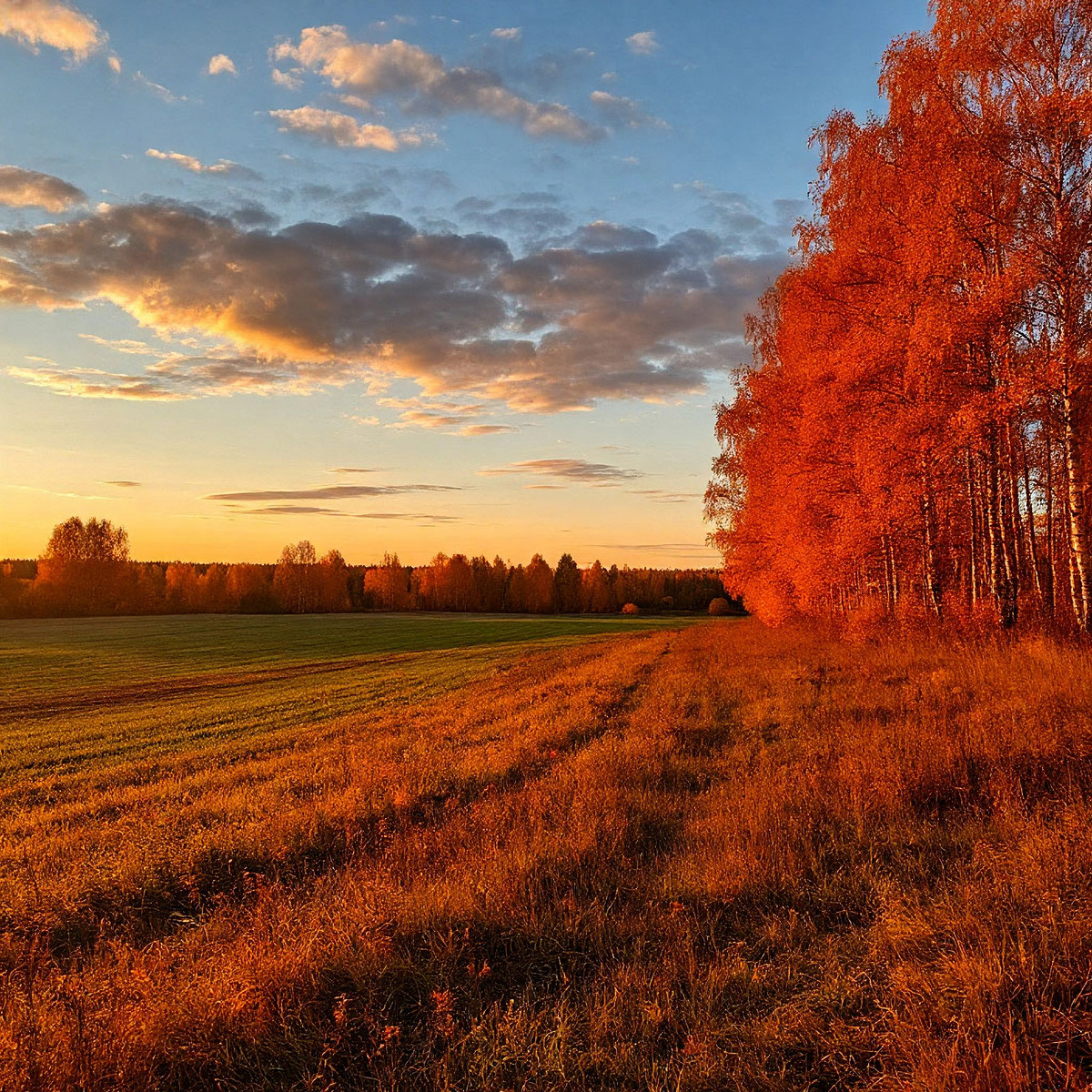 Живописный осенний пейзаж