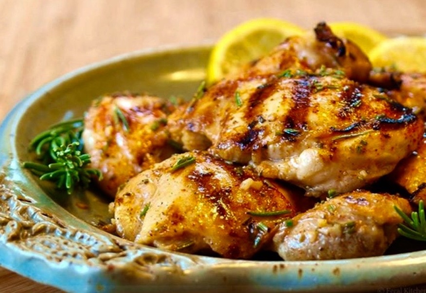 Курица с лимоном.