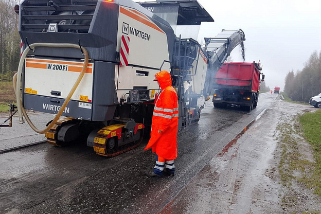    На трассе Слободской - Нагорск начался масштабный ремонт дорожного покрытия