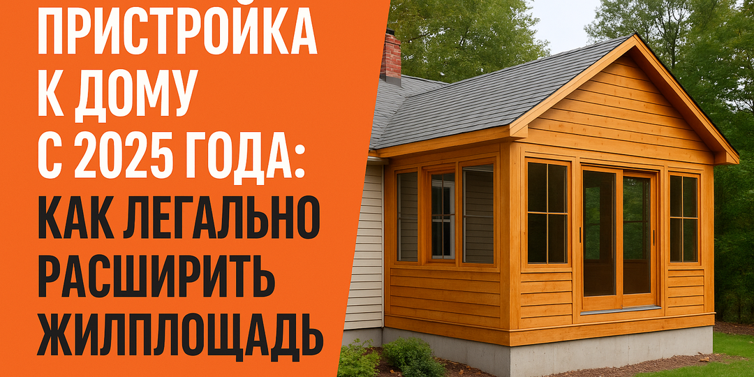 🏠 Пристройка к дому с 2025 года: как легально расширить жилплощадь и не попасть под штрафы