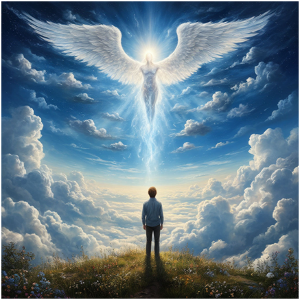 Сгенерировано Ии- Душа на Небесах, общение с Душой.