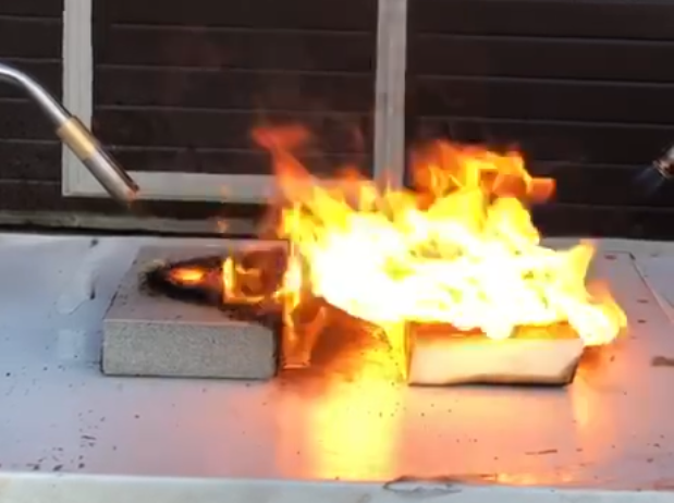 Воздействие газовыми горелками.