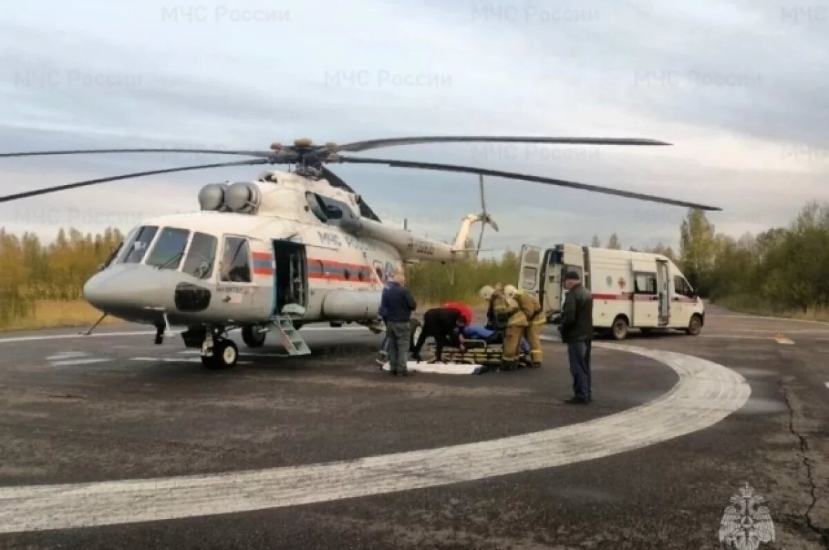    Вертолёт Ми-8 экстренно доставил пациента из Нелидовского округа в Тверь