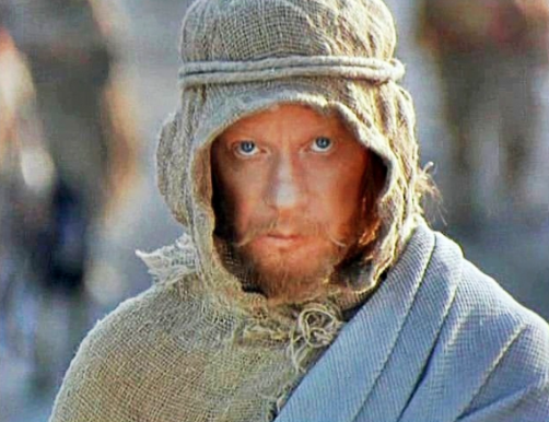 Альберт Филозов на съемках фильма "Новые приключения янки при дворе Артура"