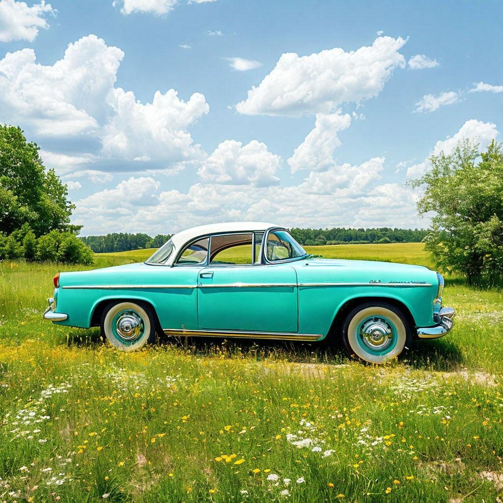 Старые авто выглядят трогательно